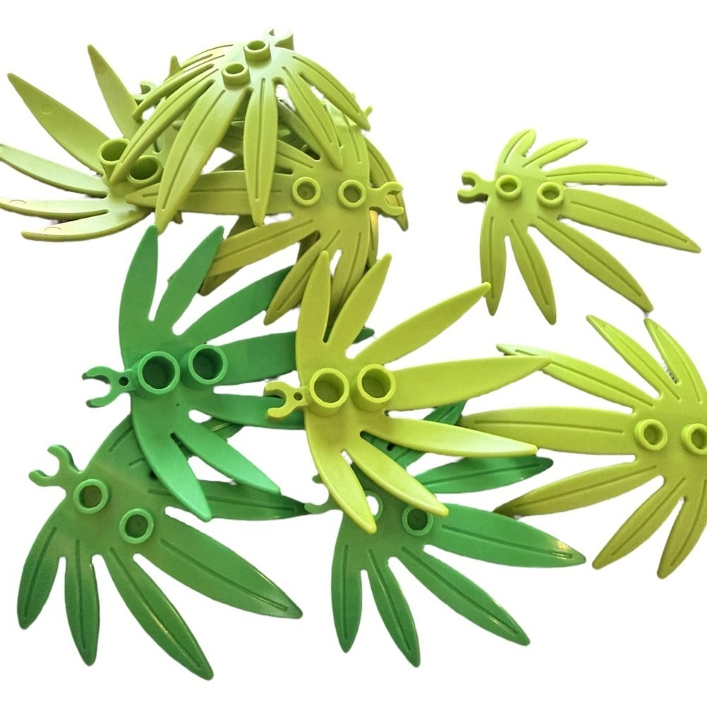 Lego Plant Leaves 6×5 Swordleaf Palm Leaf Lot of 11 Replacement Pieces Build